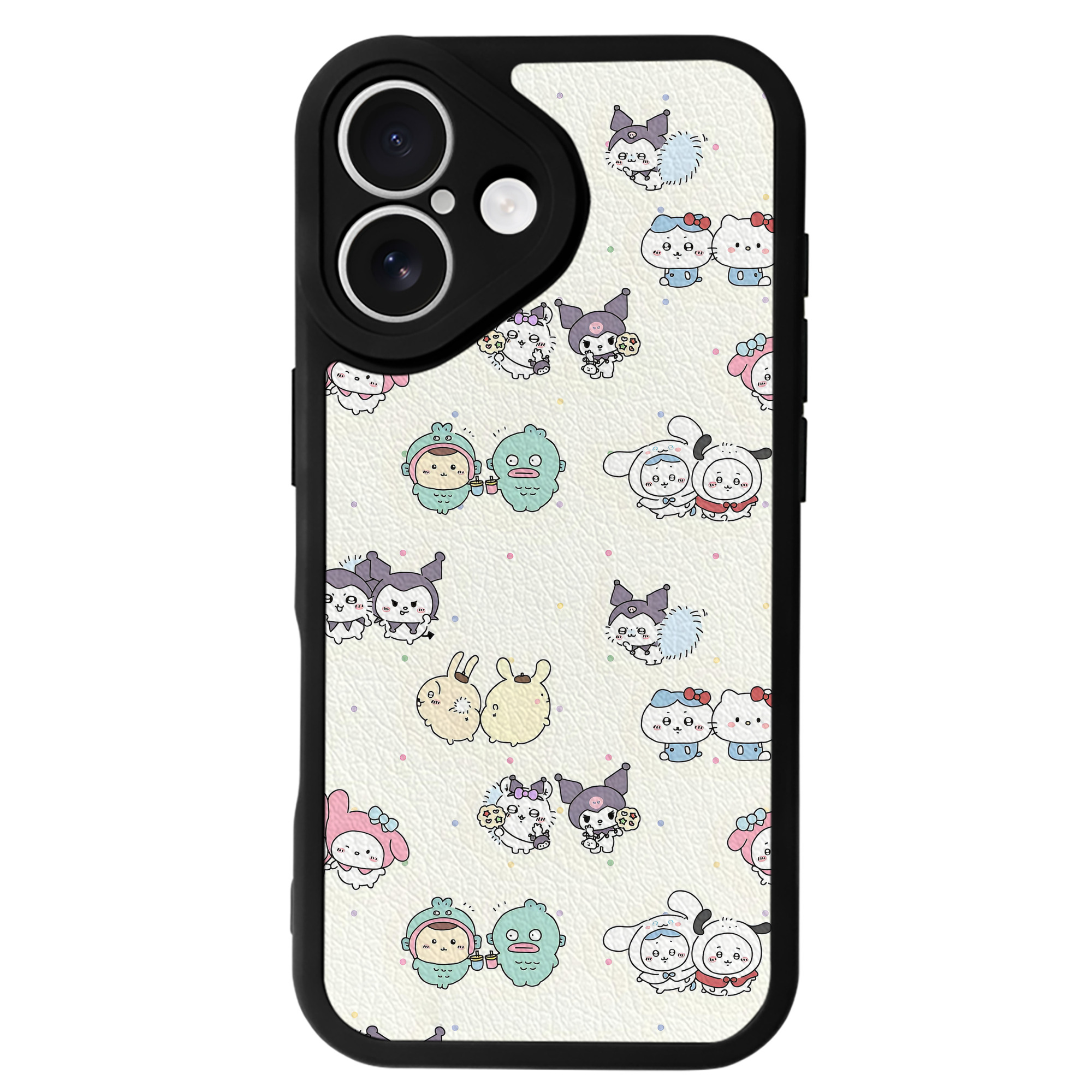 （画像用） ちいかわ Chii-kawa 【iPhone 16シリーズ対応】シリコンスマホケース（レザー調） 材質：シリコン